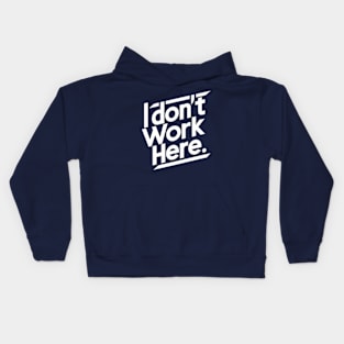 I don't live here Kids Hoodie